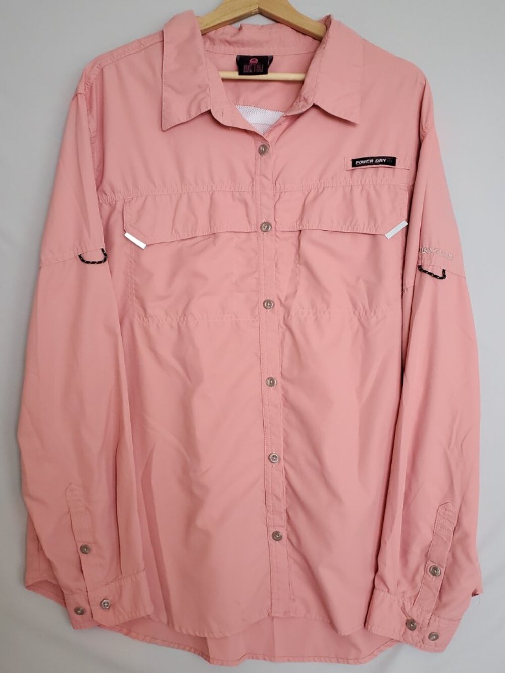 Little Donkey Andy Shirt Women XXL Salmon Dry Tech Outdoor Hiking Vented Fishing